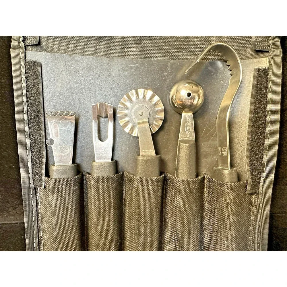 Black Diamond - 5 Piece Stainless Steel Tool Set w/case - W. Germany - Edelstahl